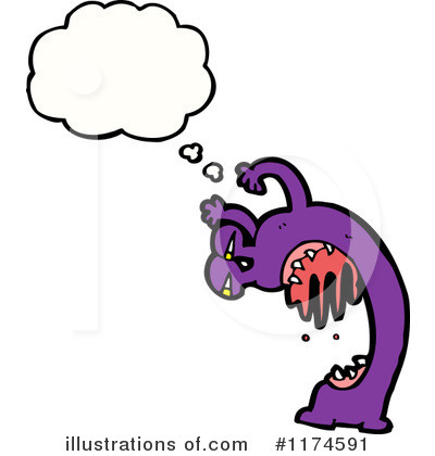Royalty-Free (RF) Monster Clipart Illustration by lineartestpilot - Stock Sample #1174591
