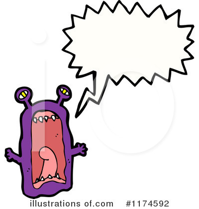 Royalty-Free (RF) Monster Clipart Illustration by lineartestpilot - Stock Sample #1174592