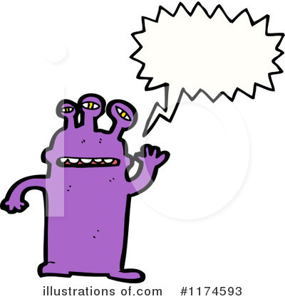 Royalty-Free (RF) Monster Clipart Illustration by lineartestpilot - Stock Sample #1174593