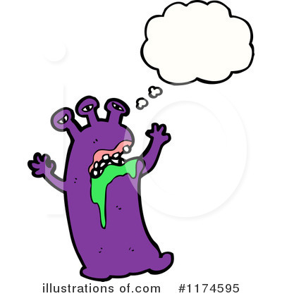 Royalty-Free (RF) Monster Clipart Illustration by lineartestpilot - Stock Sample #1174595