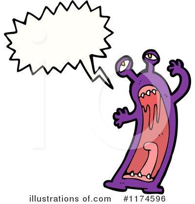 Royalty-Free (RF) Monster Clipart Illustration by lineartestpilot - Stock Sample #1174596
