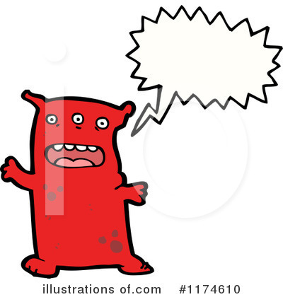 Royalty-Free (RF) Monster Clipart Illustration by lineartestpilot - Stock Sample #1174610