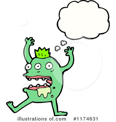 Royalty-Free (RF) Monster Clipart Illustration by lineartestpilot - Stock Sample #1174631