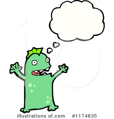 Royalty-Free (RF) Monster Clipart Illustration by lineartestpilot - Stock Sample #1174635
