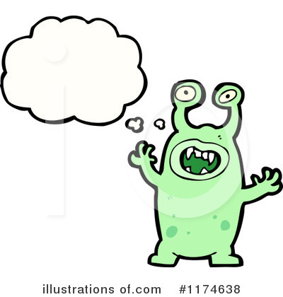 Royalty-Free (RF) Monster Clipart Illustration by lineartestpilot - Stock Sample #1174638