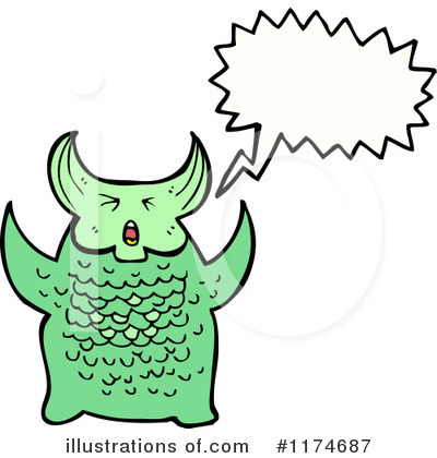 Royalty-Free (RF) Monster Clipart Illustration by lineartestpilot - Stock Sample #1174687