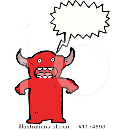Royalty-Free (RF) Monster Clipart Illustration by lineartestpilot - Stock Sample #1174693