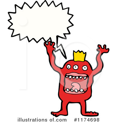 Royalty-Free (RF) Monster Clipart Illustration by lineartestpilot - Stock Sample #1174698