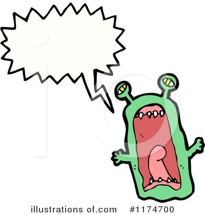 Royalty-Free (RF) Monster Clipart Illustration by lineartestpilot - Stock Sample #1174700