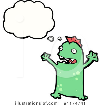 Royalty-Free (RF) Monster Clipart Illustration by lineartestpilot - Stock Sample #1174741