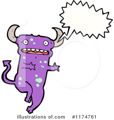 Royalty-Free (RF) Monster Clipart Illustration by lineartestpilot - Stock Sample #1174761