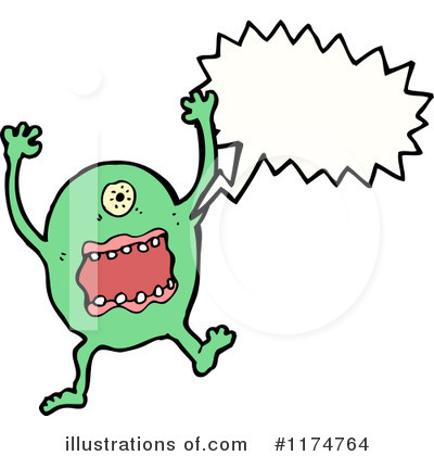 Royalty-Free (RF) Monster Clipart Illustration by lineartestpilot - Stock Sample #1174764