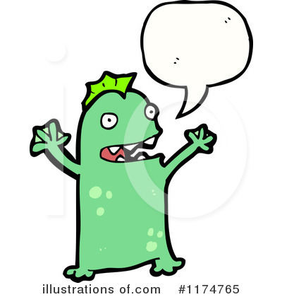 Royalty-Free (RF) Monster Clipart Illustration by lineartestpilot - Stock Sample #1174765