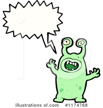 Royalty-Free (RF) Monster Clipart Illustration by lineartestpilot - Stock Sample #1174768