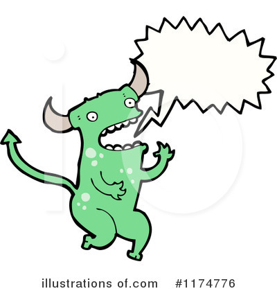 Royalty-Free (RF) Monster Clipart Illustration by lineartestpilot - Stock Sample #1174776