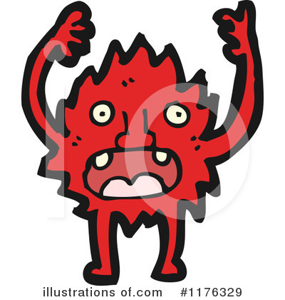 Royalty-Free (RF) Monster Clipart Illustration by lineartestpilot - Stock Sample #1176329