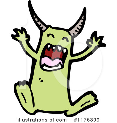 Royalty-Free (RF) Monster Clipart Illustration by lineartestpilot - Stock Sample #1176399