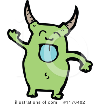 Royalty-Free (RF) Monster Clipart Illustration by lineartestpilot - Stock Sample #1176402