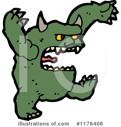 Royalty-Free (RF) Monster Clipart Illustration by lineartestpilot - Stock Sample #1176406