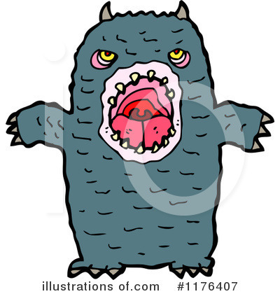 Royalty-Free (RF) Monster Clipart Illustration by lineartestpilot - Stock Sample #1176407