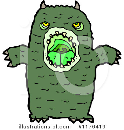 Royalty-Free (RF) Monster Clipart Illustration by lineartestpilot - Stock Sample #1176419