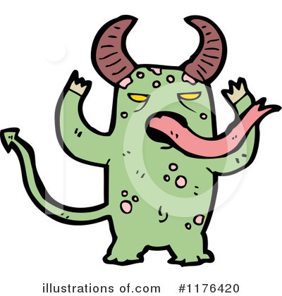 Royalty-Free (RF) Monster Clipart Illustration by lineartestpilot - Stock Sample #1176420