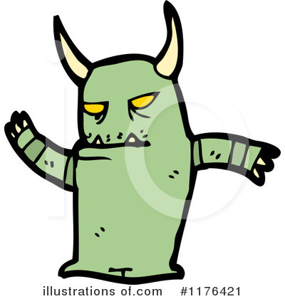 Royalty-Free (RF) Monster Clipart Illustration by lineartestpilot - Stock Sample #1176421