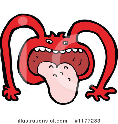 Royalty-Free (RF) Monster Clipart Illustration by lineartestpilot - Stock Sample #1177283