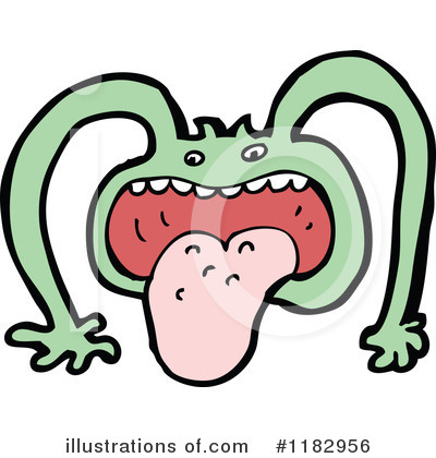 Royalty-Free (RF) Monster Clipart Illustration by lineartestpilot - Stock Sample #1182956