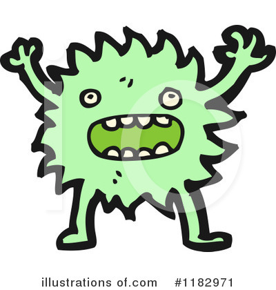 Furry Monster Clipart #1182971 by lineartestpilot