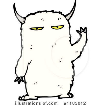 Furry Monster Clipart #1183012 by lineartestpilot