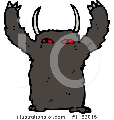 Furry Monster Clipart #1183015 by lineartestpilot