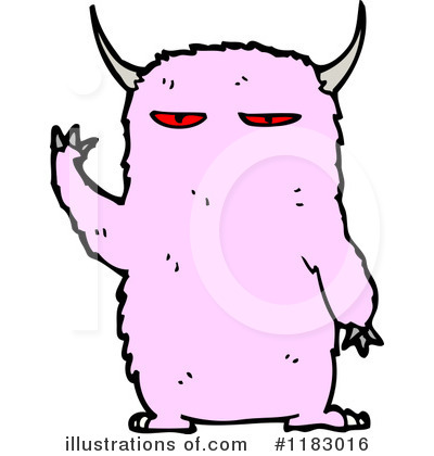 Furry Monster Clipart #1183016 by lineartestpilot