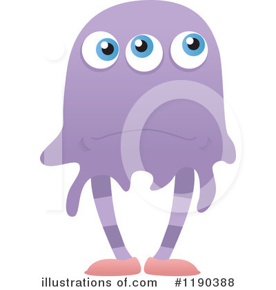 Royalty-Free (RF) Monster Clipart Illustration by lineartestpilot - Stock Sample #1190388