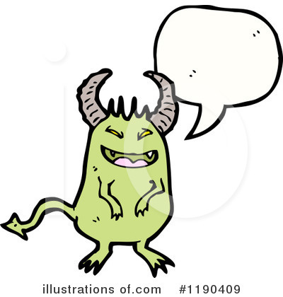 Royalty-Free (RF) Monster Clipart Illustration by lineartestpilot - Stock Sample #1190409