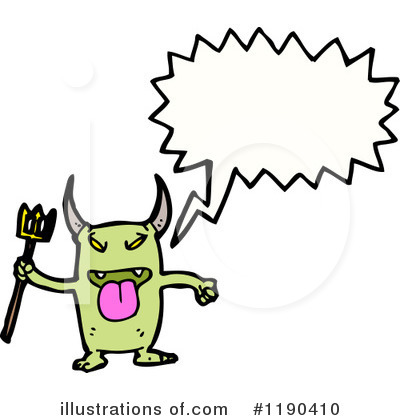 Royalty-Free (RF) Monster Clipart Illustration by lineartestpilot - Stock Sample #1190410