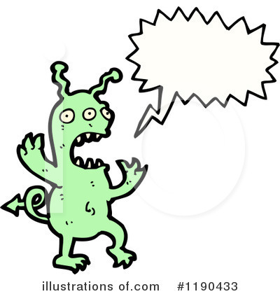 Royalty-Free (RF) Monster Clipart Illustration by lineartestpilot - Stock Sample #1190433