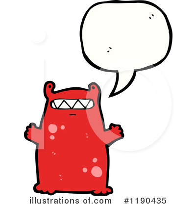 Royalty-Free (RF) Monster Clipart Illustration by lineartestpilot - Stock Sample #1190435