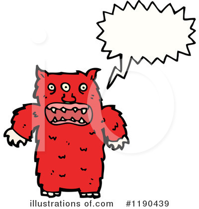 Royalty-Free (RF) Monster Clipart Illustration by lineartestpilot - Stock Sample #1190439