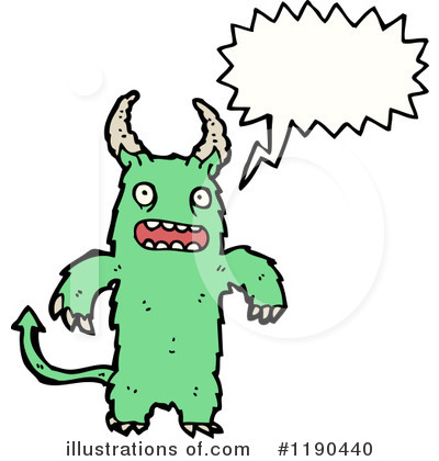 Royalty-Free (RF) Monster Clipart Illustration by lineartestpilot - Stock Sample #1190440