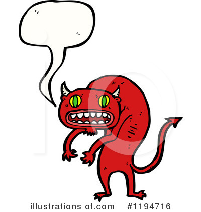 Royalty-Free (RF) Monster Clipart Illustration by lineartestpilot - Stock Sample #1194716