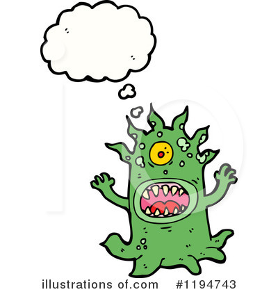 Royalty-Free (RF) Monster Clipart Illustration by lineartestpilot - Stock Sample #1194743