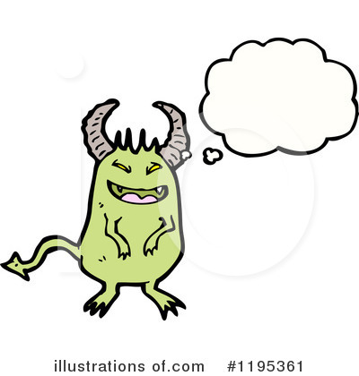 Royalty-Free (RF) Monster Clipart Illustration by lineartestpilot - Stock Sample #1195361
