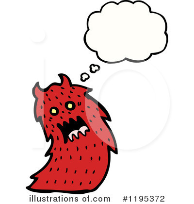 Royalty-Free (RF) Monster Clipart Illustration by lineartestpilot - Stock Sample #1195372
