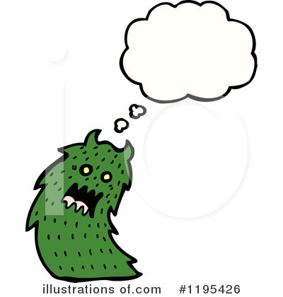 Royalty-Free (RF) Monster Clipart Illustration by lineartestpilot - Stock Sample #1195426