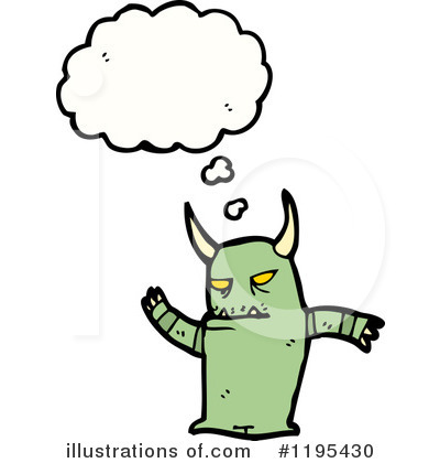 Royalty-Free (RF) Monster Clipart Illustration by lineartestpilot - Stock Sample #1195430