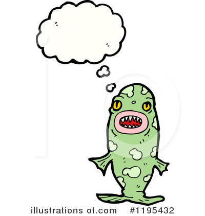 Royalty-Free (RF) Monster Clipart Illustration by lineartestpilot - Stock Sample #1195432