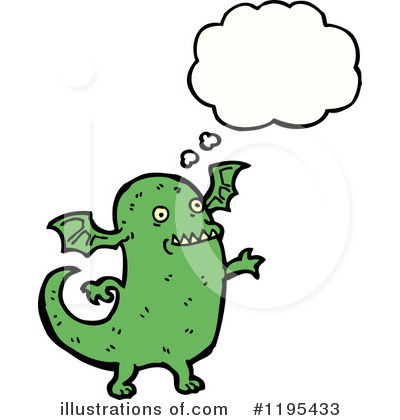 Royalty-Free (RF) Monster Clipart Illustration by lineartestpilot - Stock Sample #1195433