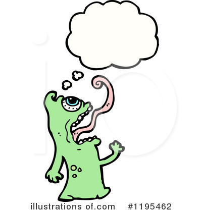 Royalty-Free (RF) Monster Clipart Illustration by lineartestpilot - Stock Sample #1195462