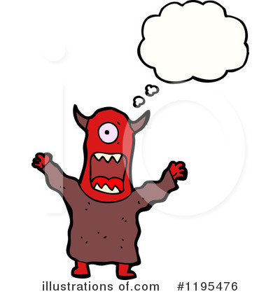 Royalty-Free (RF) Monster Clipart Illustration by lineartestpilot - Stock Sample #1195476